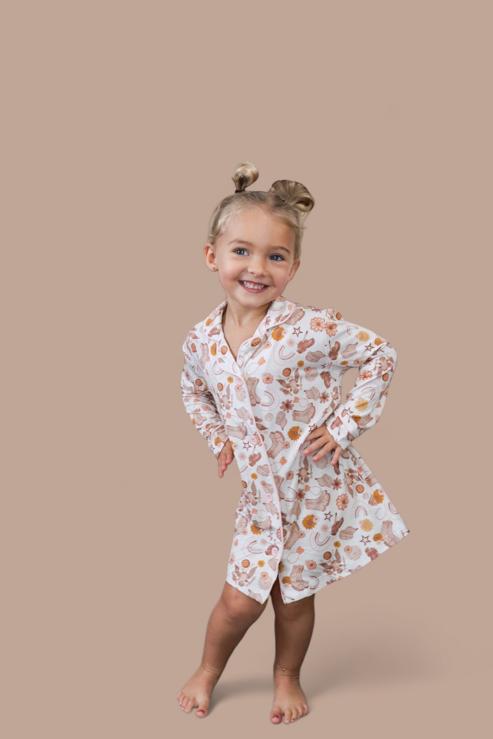 DREAM BIG LITTLE CO FLOWERS AND BOOTS GIRL'S DREAM GOWNEveretts Place