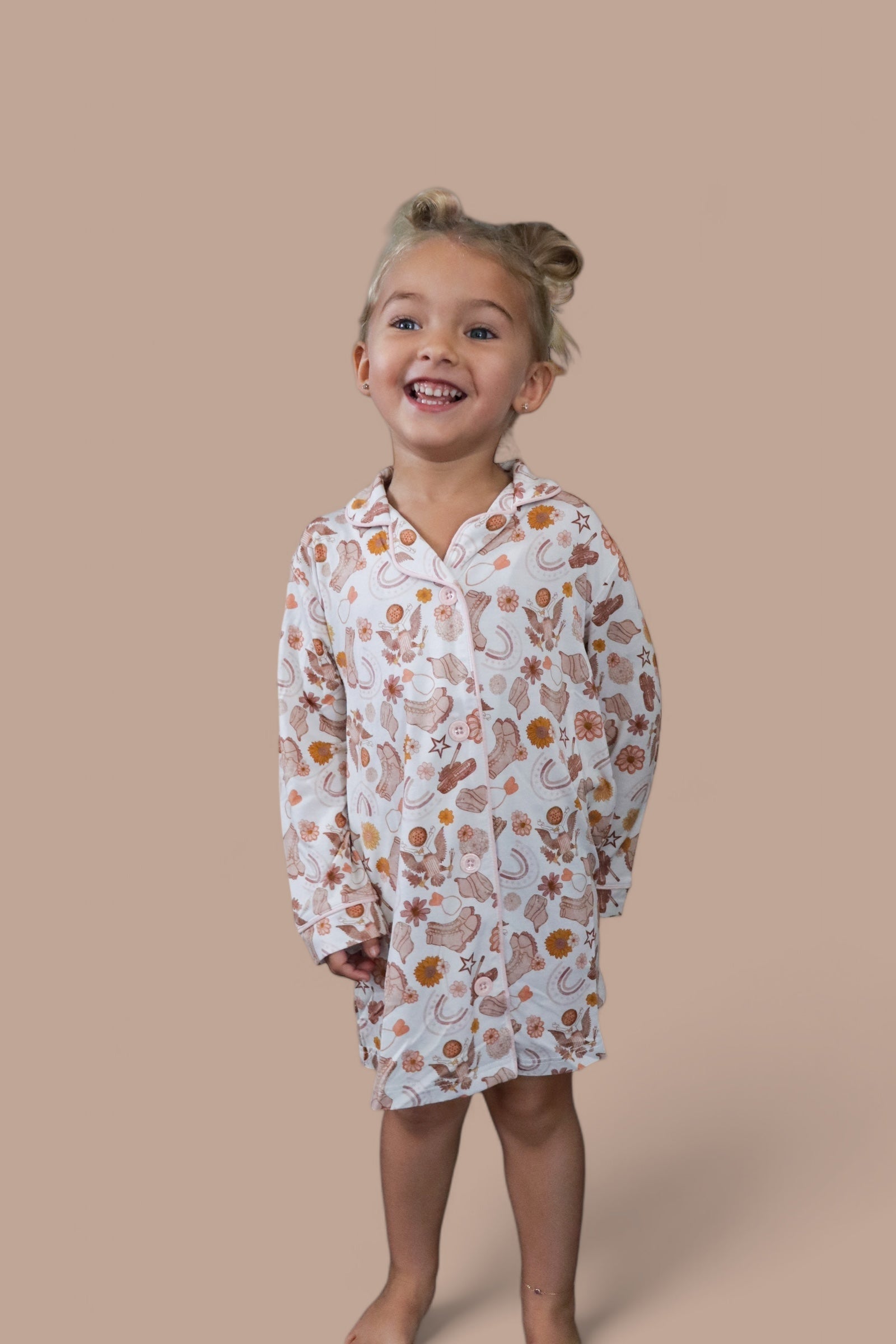 DREAM BIG LITTLE CO FLOWERS AND BOOTS GIRL'S DREAM GOWNEveretts Place
