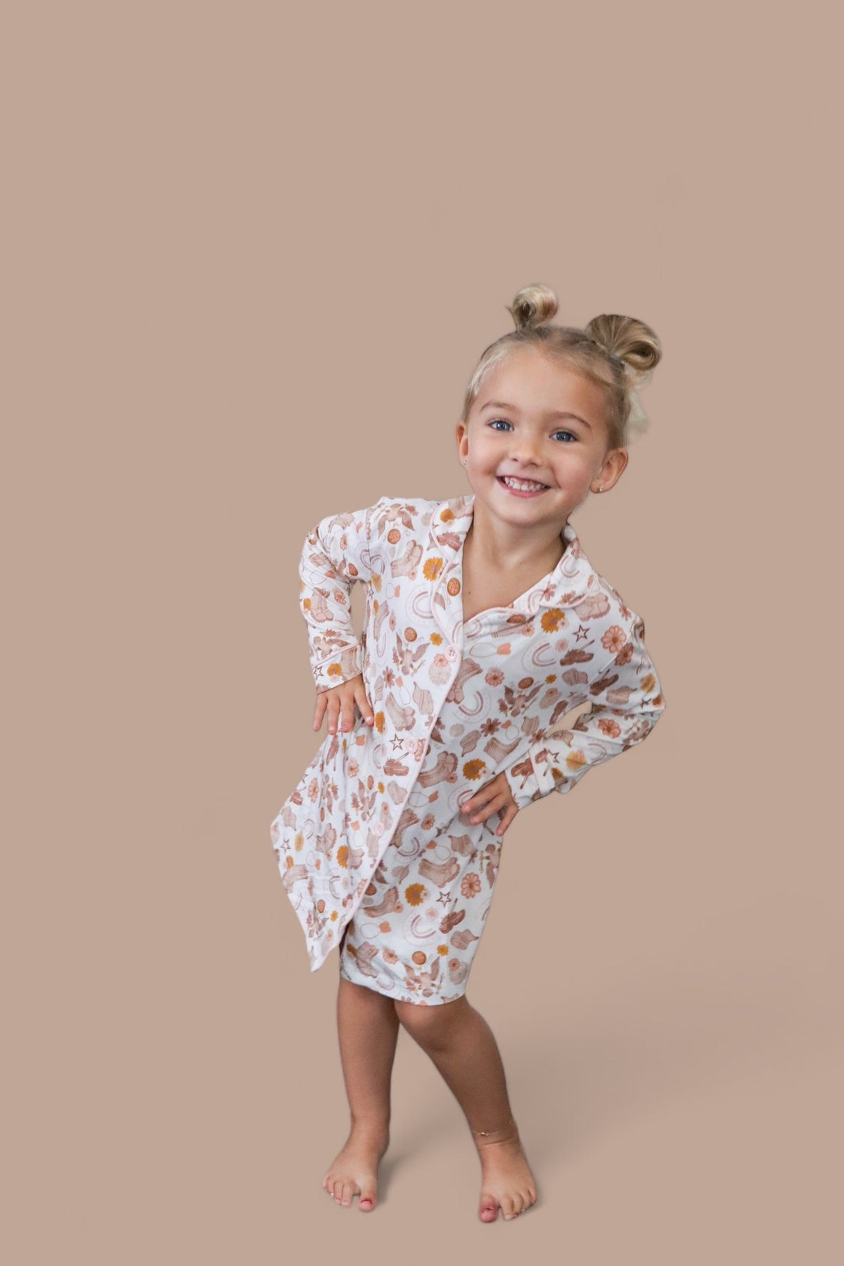 DREAM BIG LITTLE CO FLOWERS AND BOOTS GIRL'S DREAM GOWNEveretts Place
