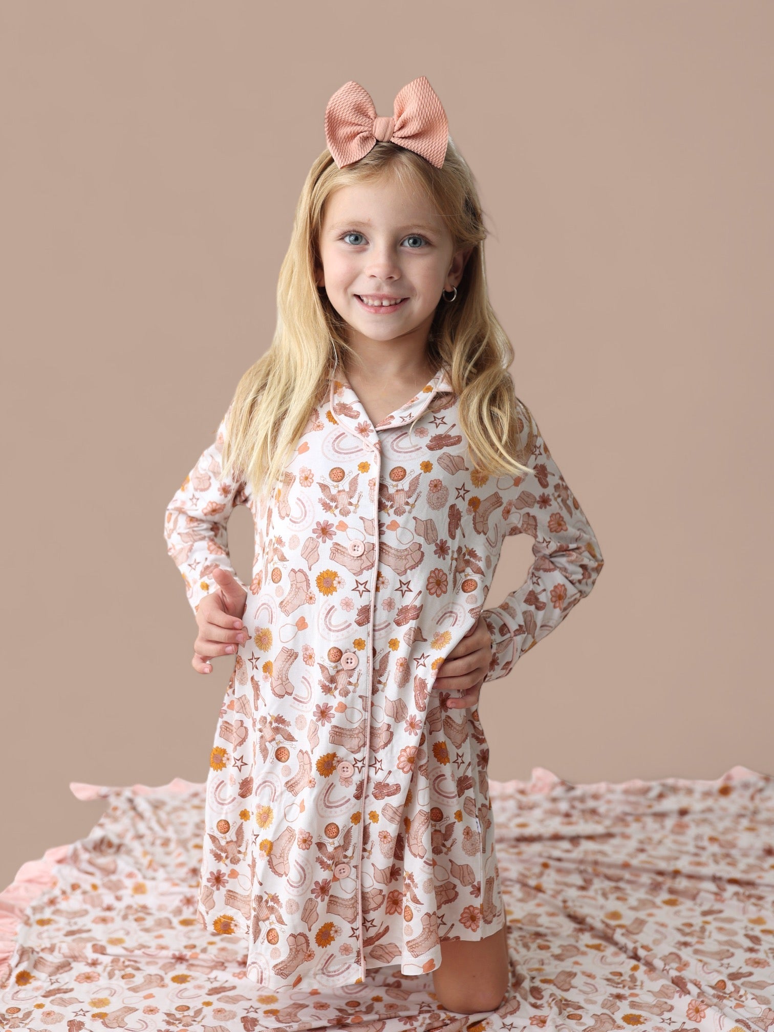 DREAM BIG LITTLE CO FLOWERS AND BOOTS GIRL'S DREAM GOWNEveretts Place