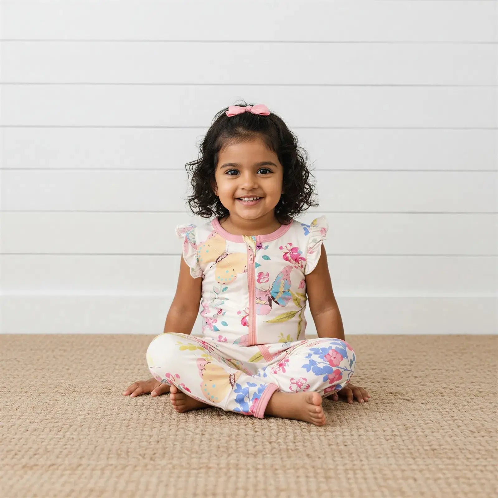 Flutter Babes Romper - Sleeve, Baby & Toddler Clothing, Textile, Pink, Child | Everetts Place