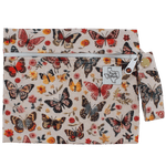 Texas Tushies Flutter Embroidery Mini Wet Bag with Handle for Parents on the Go - Baby & Toddler > Diapering > Diaper Wet Bags