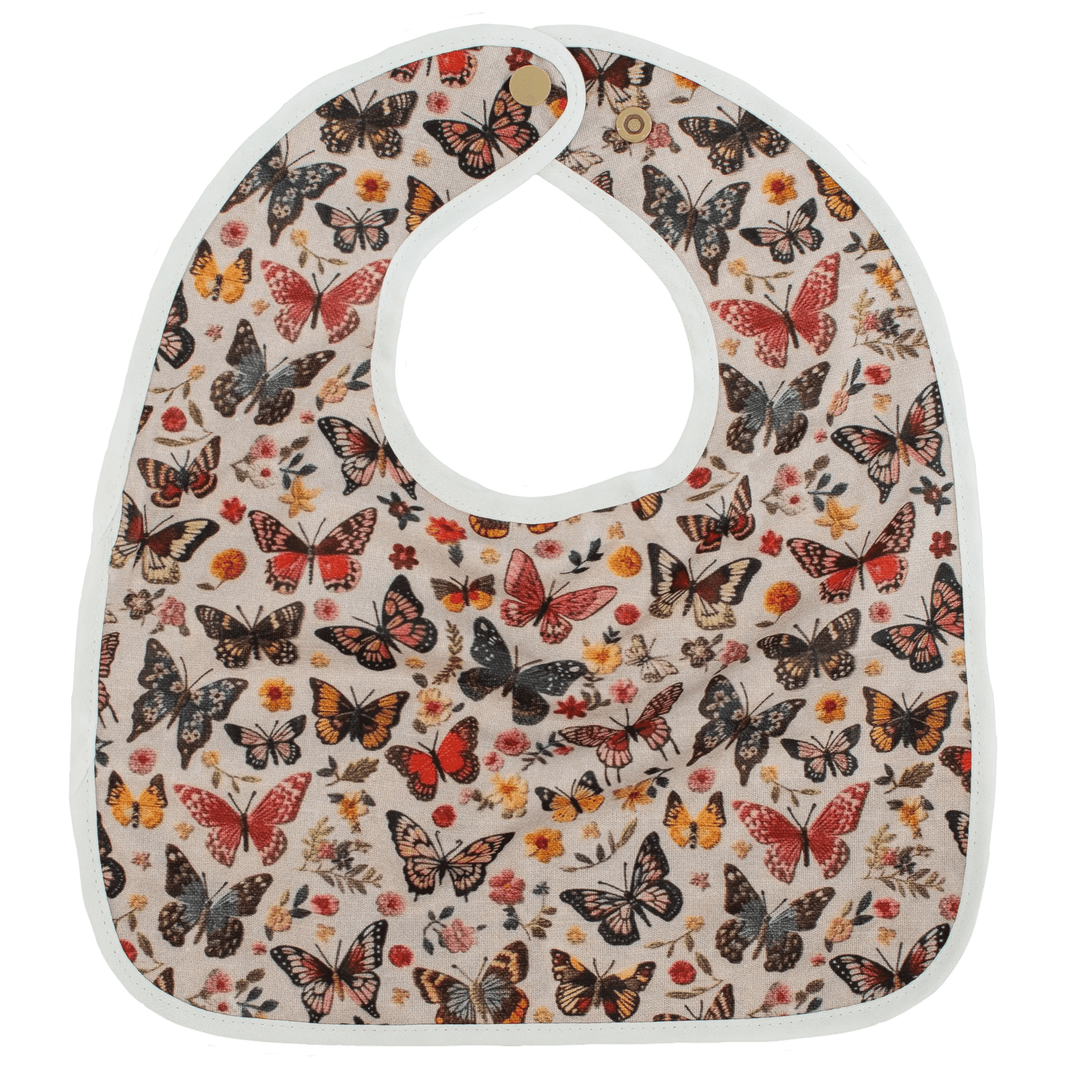 Texas Tushies Flutter Embroidery The Flip Bib Pocket Baby Drool Catcher - 