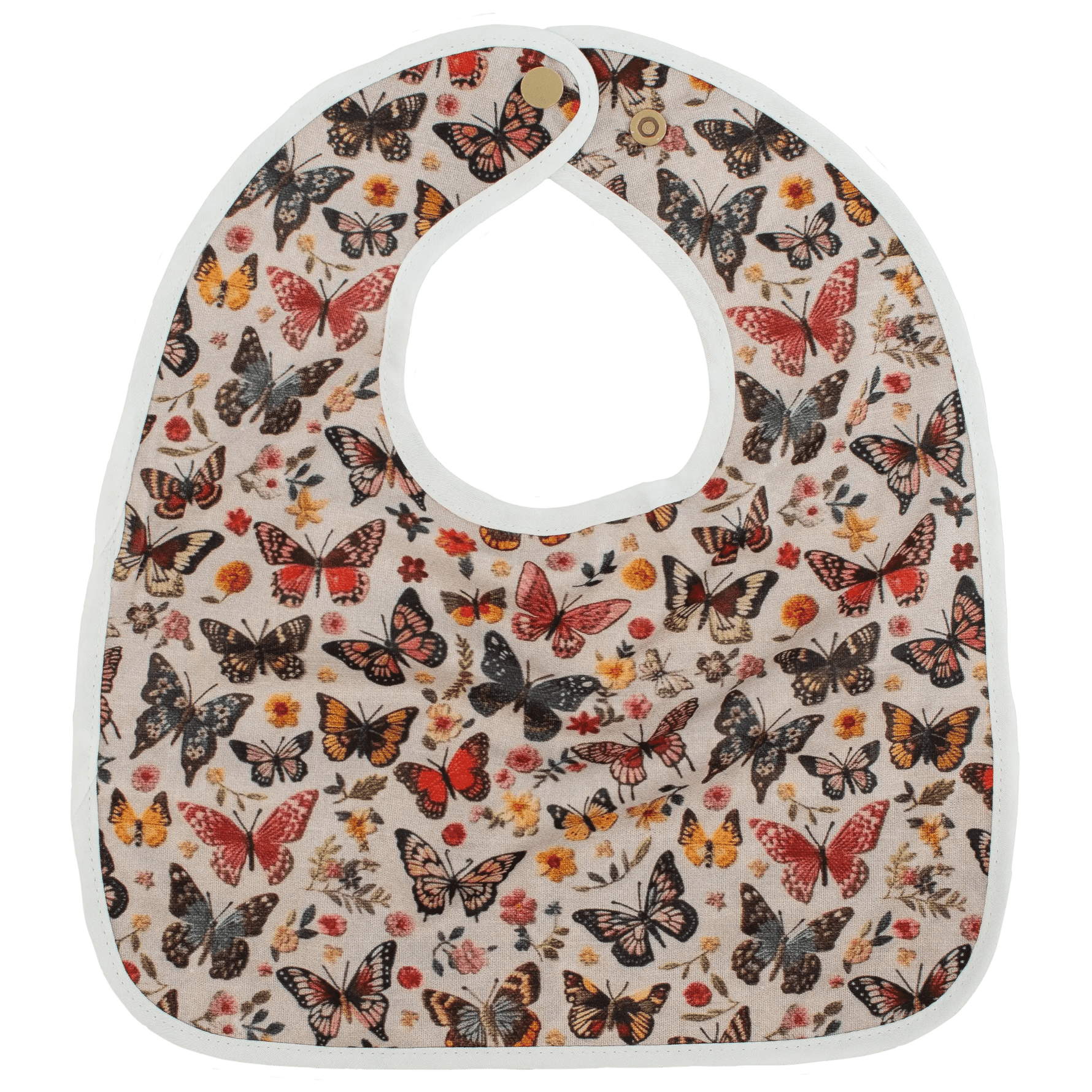 Texas Tushies Flutter Embroidery The Flip Bib Pocket Baby Drool Catcher - 