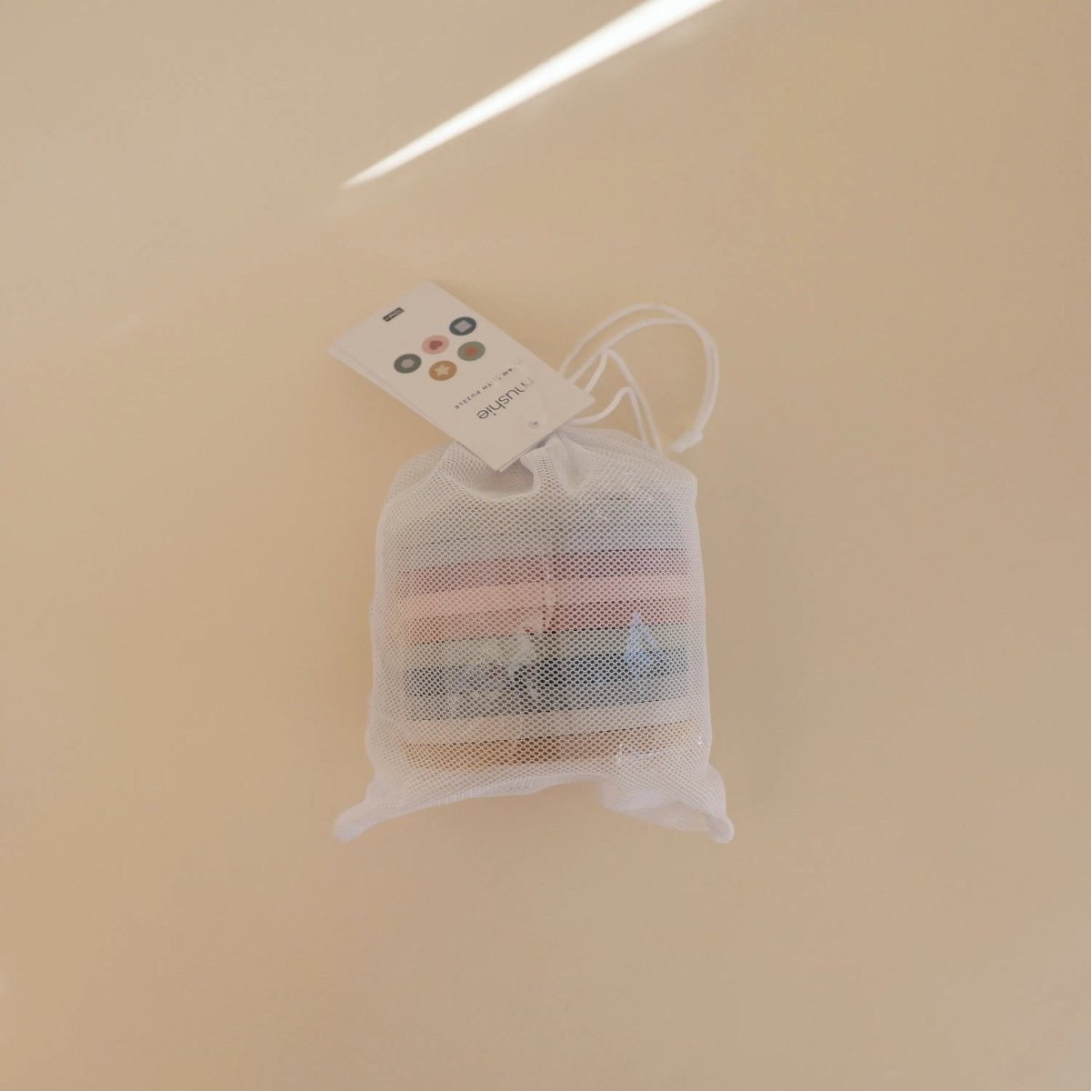 Mushie Foam Bath Puzzle Geometric Learning Toy for Kids - Everetts Place Boutique - 