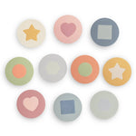 Mushie Foam Bath Puzzle Geometric Learning Toy for Kids - Everetts Place Boutique - 