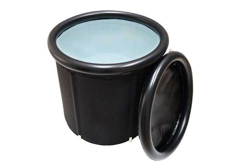 FAdult Folding Ice Bath Bucket   Black Bath Bucket Adult Thickened Bath Tub - Everetts Place: Online Boutique - Home & Garden