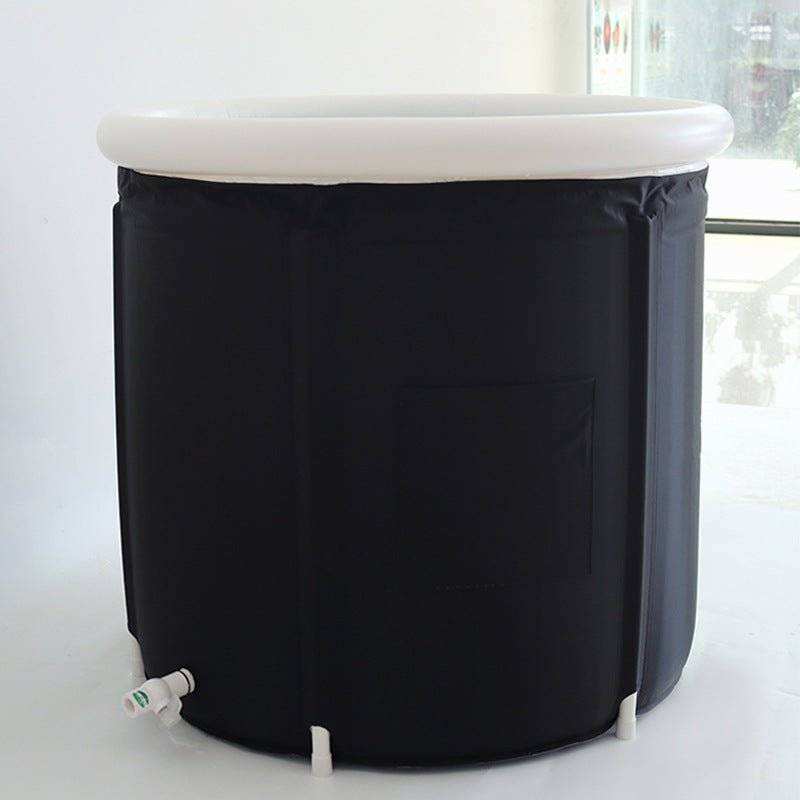 Folding Bath Bucket Black Bath Bucket Adult Thickened Bath Tub - Everetts Place: Online Boutique - Home & Garden