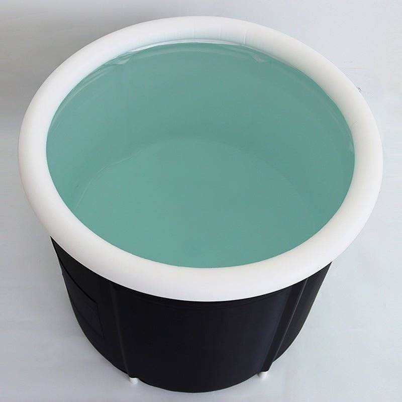 Folding Bath Bucket Black Bath Bucket Adult Thickened Bath Tub - Everetts Place: Online Boutique - Home & Garden