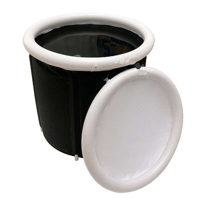 Folding Bath Bucket Black Bath Bucket Adult Thickened Bath Tub - Everetts Place: Online Boutique - Home & Garden