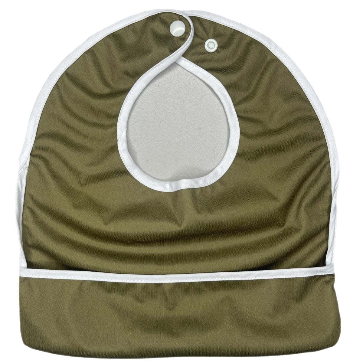 Texas Tushies Foliage Solids Baby Bibs with Catch Pocket and Reversible Design for Easy Cleaning - 