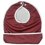 Texas Tushies Foliage Solids Baby Bibs with Catch Pocket and Reversible Design for Easy Cleaning - 