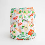 Kinder Cloth Diaper Co. Food: Essentials Pocket Cloth Diaper with Athletic Wicking Jersey, Grows with your Baby -