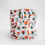 Kinder Cloth Diaper Co. Food: Essentials Pocket Cloth Diaper with Athletic Wicking Jersey, Grows with your Baby