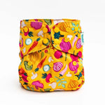 Kinder Cloth Diaper Co. Food: Essentials Pocket Cloth Diaper with Athletic Wicking Jersey, Grows with your Baby -
