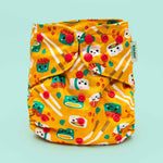 Kinder Cloth Diaper Co. Food: Essentials Pocket Cloth Diaper with Athletic Wicking Jersey, Grows with your Baby -