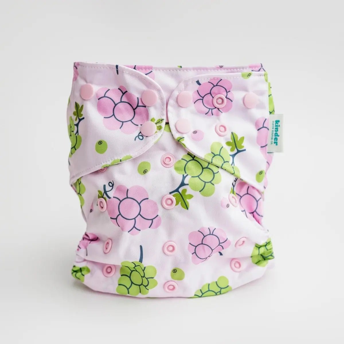 Kinder Cloth Diaper Co. Food: Essentials Pocket Cloth Diaper with Athletic Wicking Jersey, Grows with your Baby -