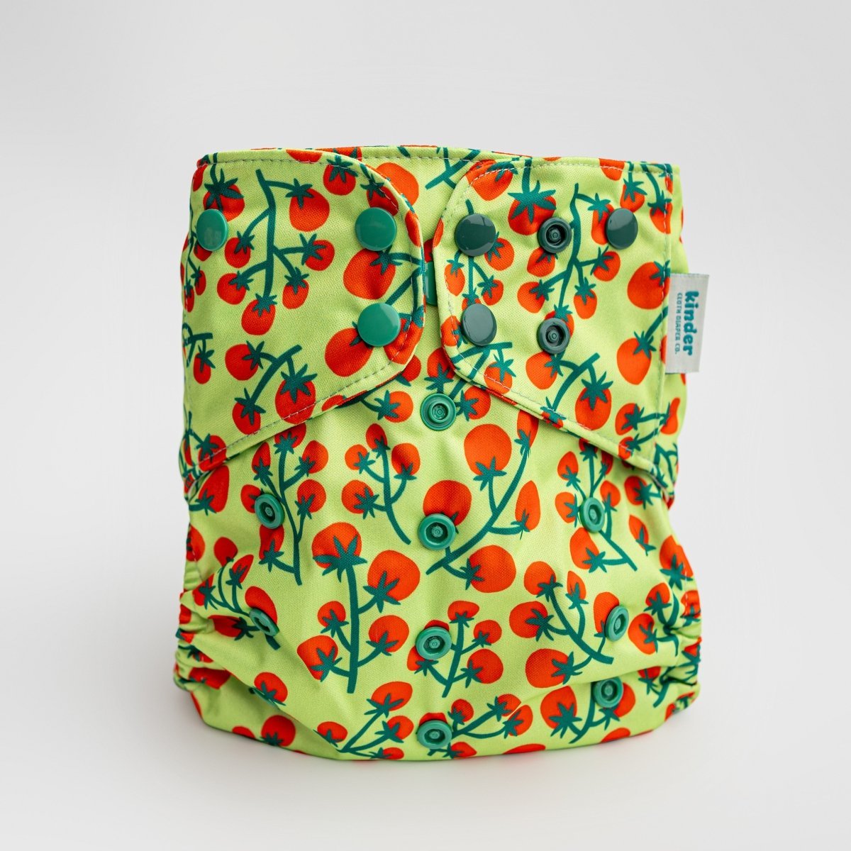 Kinder Cloth Diaper Co. Food: Essentials Pocket Cloth Diaper with Athletic Wicking Jersey, Grows with your Baby