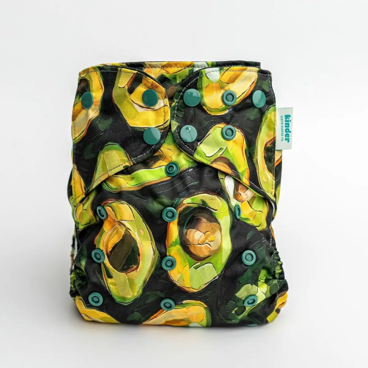 Kinder Cloth Diaper Co. Food: Essentials Pocket Cloth Diaper with Athletic Wicking Jersey, Grows with your Baby -
