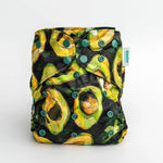 Kinder Cloth Diaper Co. Food: Essentials Pocket Cloth Diaper with Athletic Wicking Jersey, Grows with your Baby -