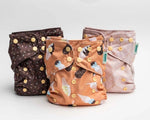 Kinder Cloth Diaper Co. Food: Essentials Pocket Cloth Diaper with Athletic Wicking Jersey, Grows with your Baby -
