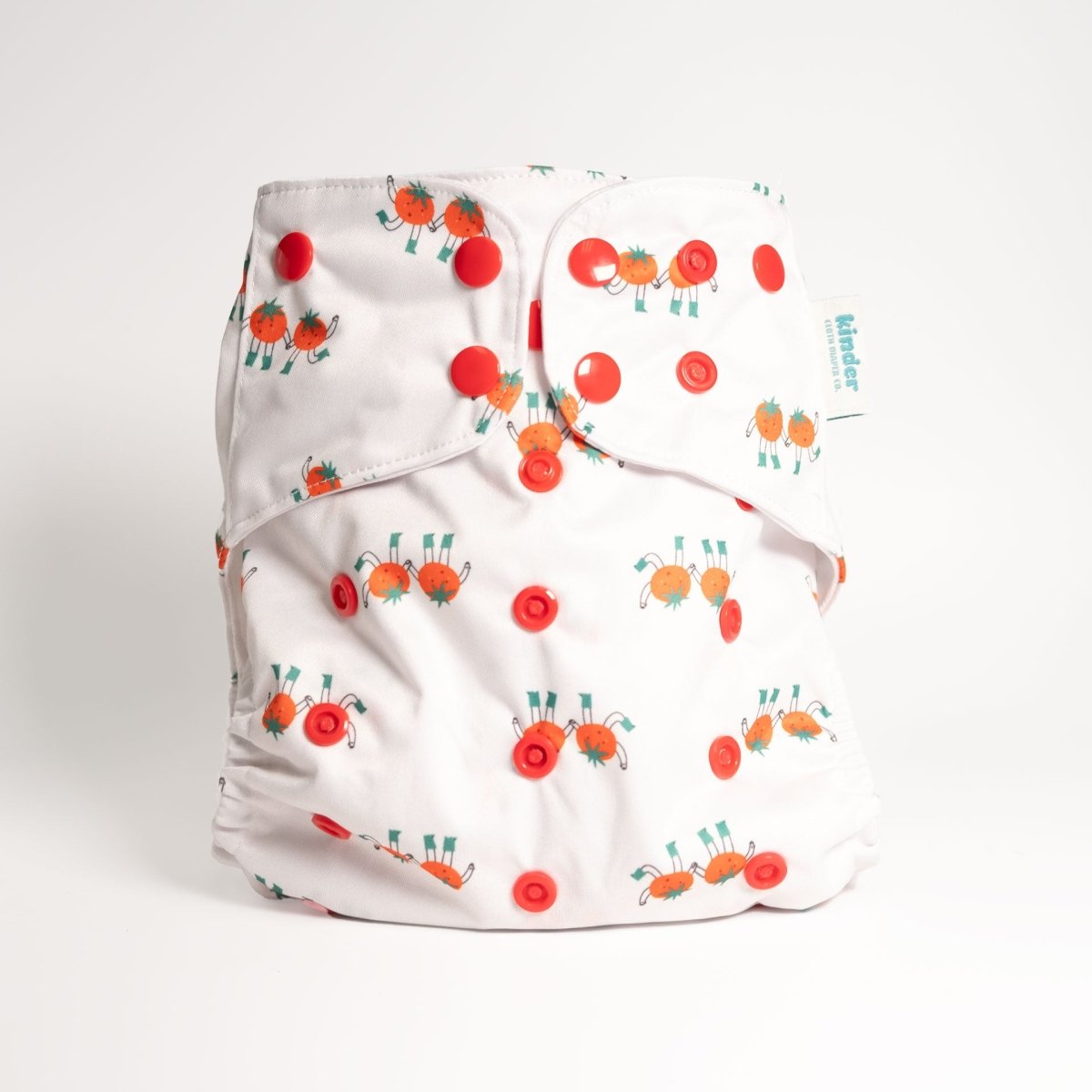 Kinder Cloth Diaper Co. Food: Essentials Pocket Cloth Diaper with Athletic Wicking Jersey, Grows with your Baby