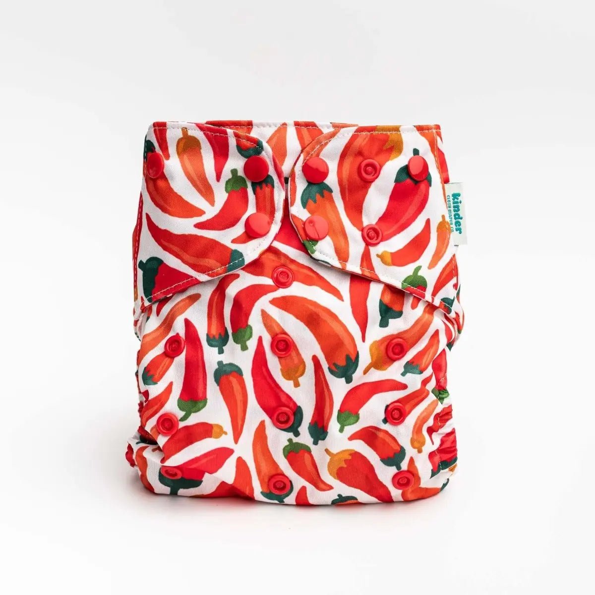 Kinder Cloth Diaper Co. Food: Essentials Pocket Cloth Diaper with Athletic Wicking Jersey, Grows with your Baby -