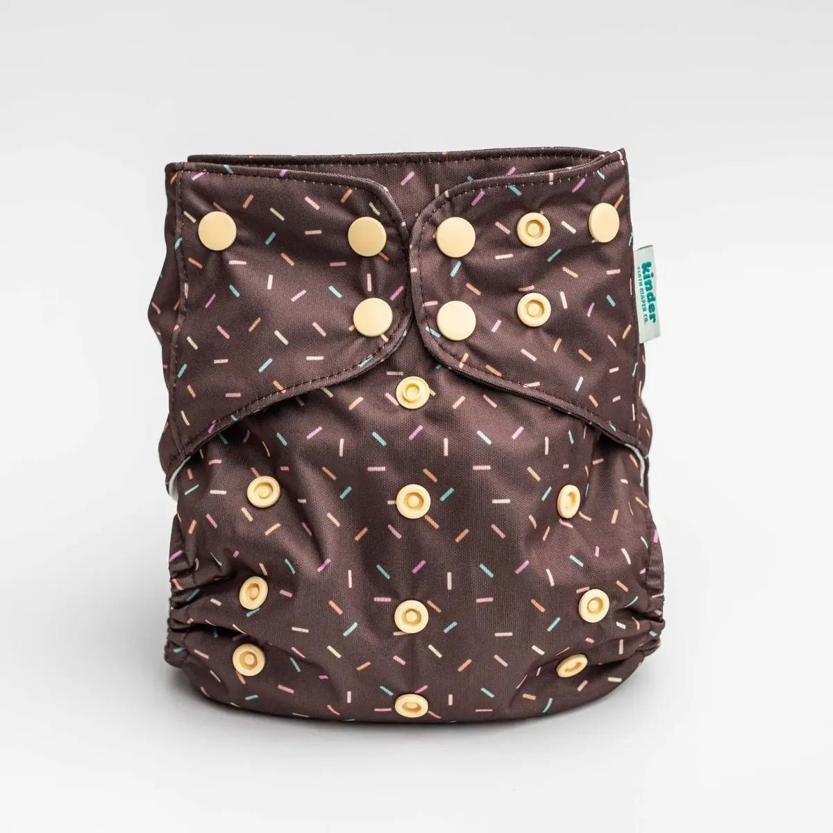 Kinder Cloth Diaper Co. Food: Essentials Pocket Cloth Diaper with Athletic Wicking Jersey, Grows with your Baby -