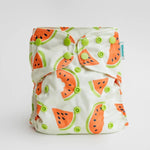 Kinder Cloth Diaper Co. Food: Essentials Pocket Cloth Diaper with Athletic Wicking Jersey, Grows with your Baby -