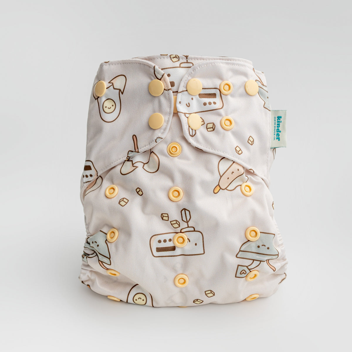 Kinder Cloth Diaper Co. Animals and Insects: Essentials Pocket Cloth Diaper with Athletic Wicking Jersey,