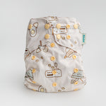 Kinder Cloth Diaper Co. Animals and Insects: Essentials Pocket Cloth Diaper with Athletic Wicking Jersey,