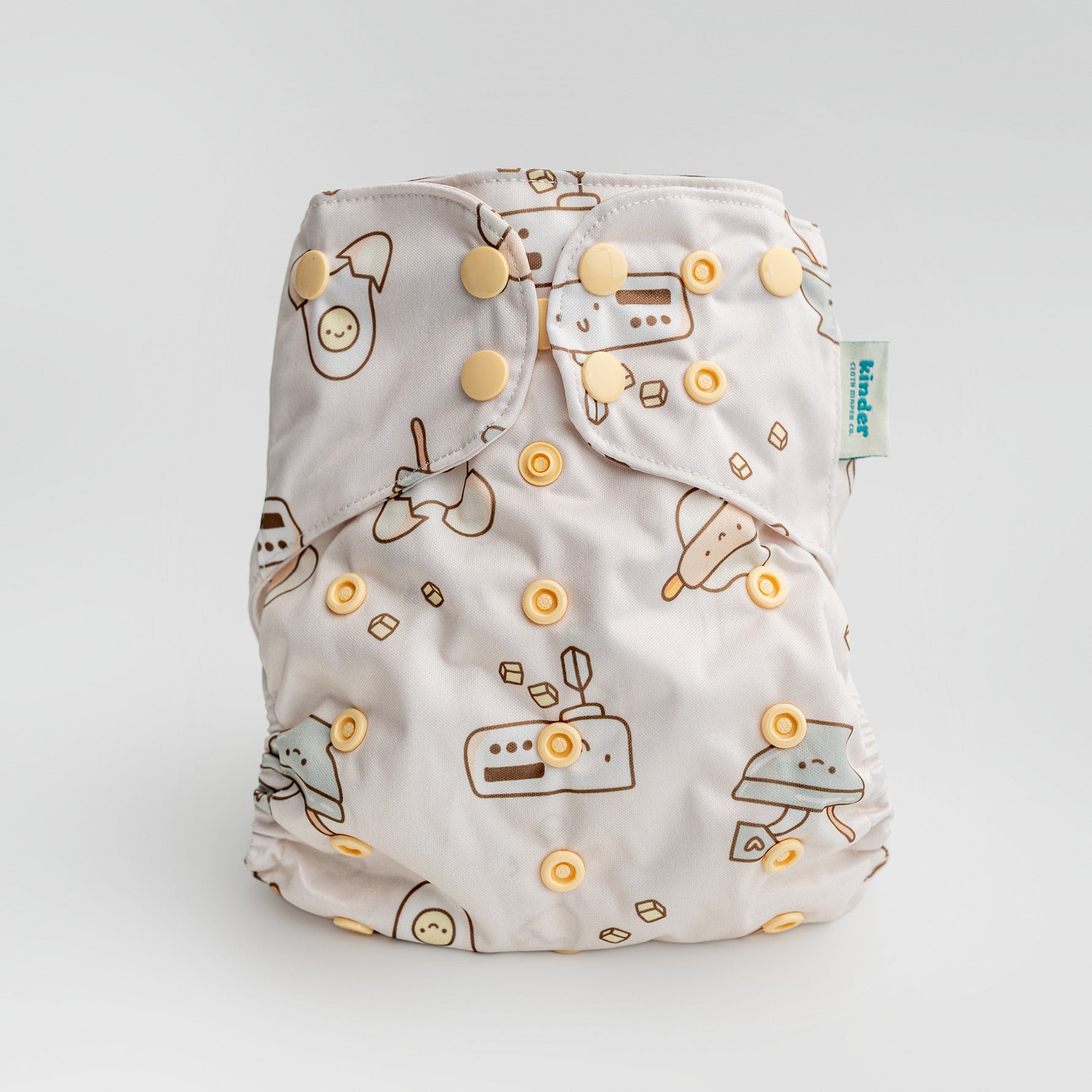 Kinder Cloth Diaper Co. Animals and Insects: Essentials Pocket Cloth Diaper with Athletic Wicking Jersey,