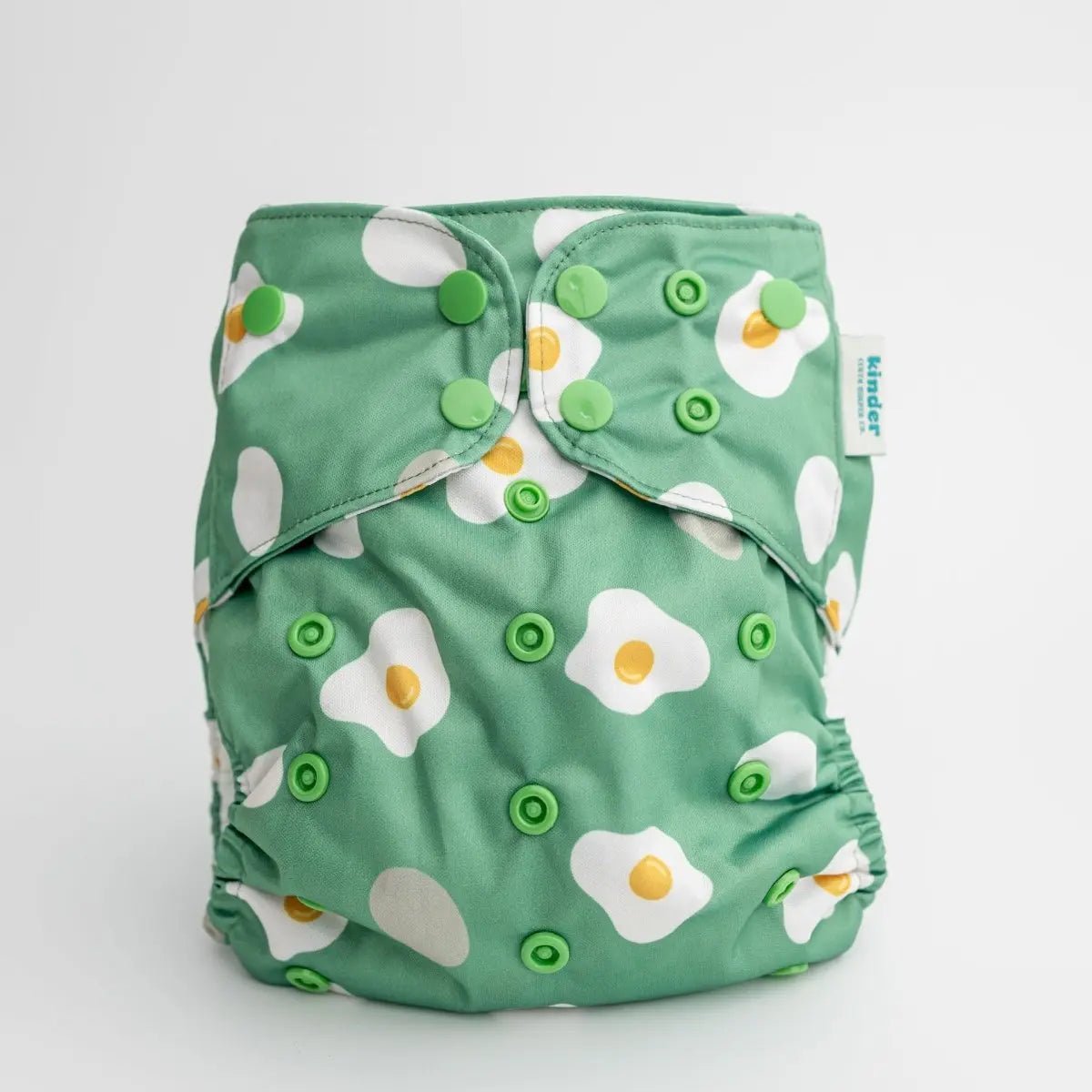 Kinder Cloth Diaper Co. Food: Essentials Pocket Cloth Diaper with Athletic Wicking Jersey, Grows with your Baby -