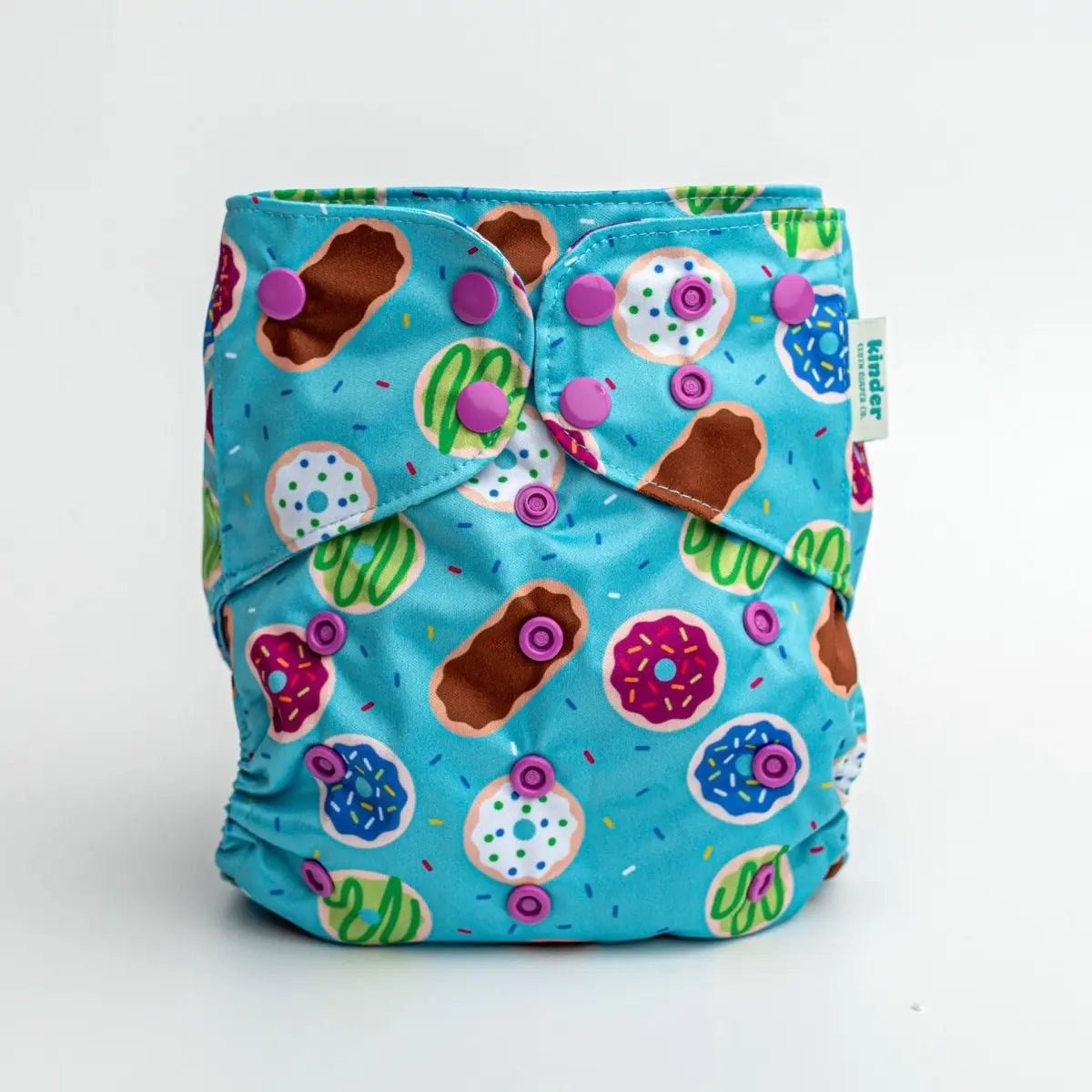 Kinder Cloth Diaper Co. Food: Essentials Pocket Cloth Diaper with Athletic Wicking Jersey, Grows with your Baby -