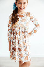 Mila & Rose ® Football Friday L/S Pocket Twirl Dress - 