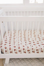 Little Joy Co. Football Print Bamboo Crib Sheet For Baby Nursery Decor Cozy - Everetts Place Boutique - 