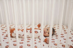 Little Joy Co. Football Print Bamboo Crib Sheet For Baby Nursery Decor Cozy - Everetts Place Boutique - 