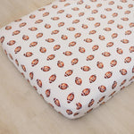 Little Joy Co. Football Print Bamboo Crib Sheet For Baby Nursery Decor Cozy - Everetts Place Boutique - 