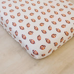 Football Print Bamboo Crib Sheet - Tie | Everetts Place