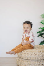 Little Joy Co. Football Print Bamboo Jogger Set For Kids Comfort Wear - Everetts Place Boutique - 
