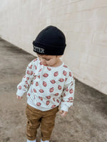 Little Joy Co. Football Print Cotton Crewneck Sweatshirt Unisex Classic - Everetts Place Boutique - 