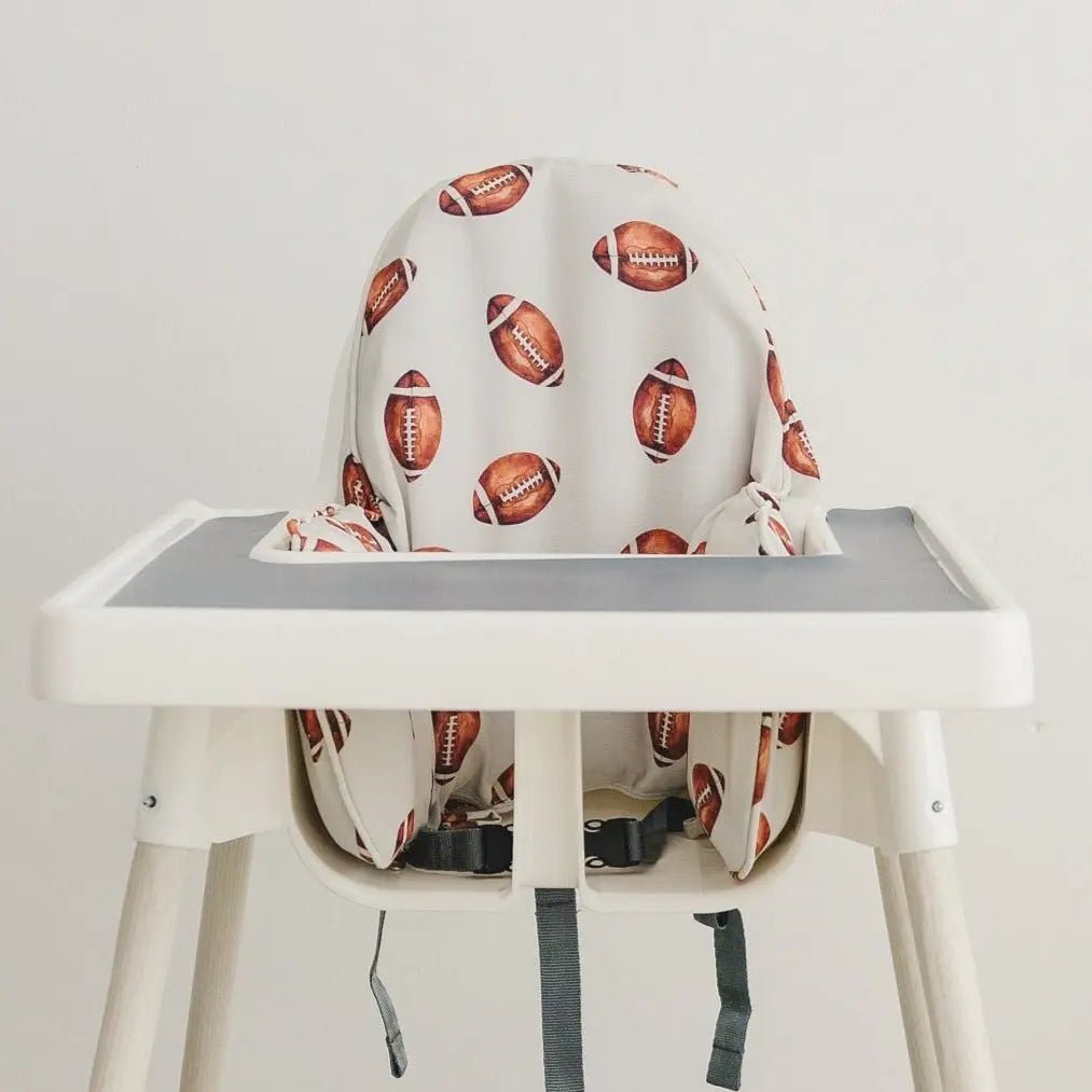 Little Joy Co. Football Print Cushion Cover For IKEA Antilop Highchair - Everetts Place Boutique - 
