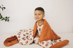 Little Joy Co. Football Print Quilted Bamboo Blanket 1 Tog Toddler - Everetts Place Boutique - 
