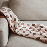 Little Joy Co. Football Print Quilted Bamboo Blanket 1 Tog Toddler - Everetts Place Boutique - 