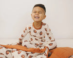 Little Joy Co. Football Print Quilted Bamboo Blanket 1 Tog Toddler - Everetts Place Boutique - 
