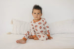 Little Joy Co. Football Print Two Piece Bamboo Pajamas Set Kids Sleepwear - Everetts Place Boutique - 