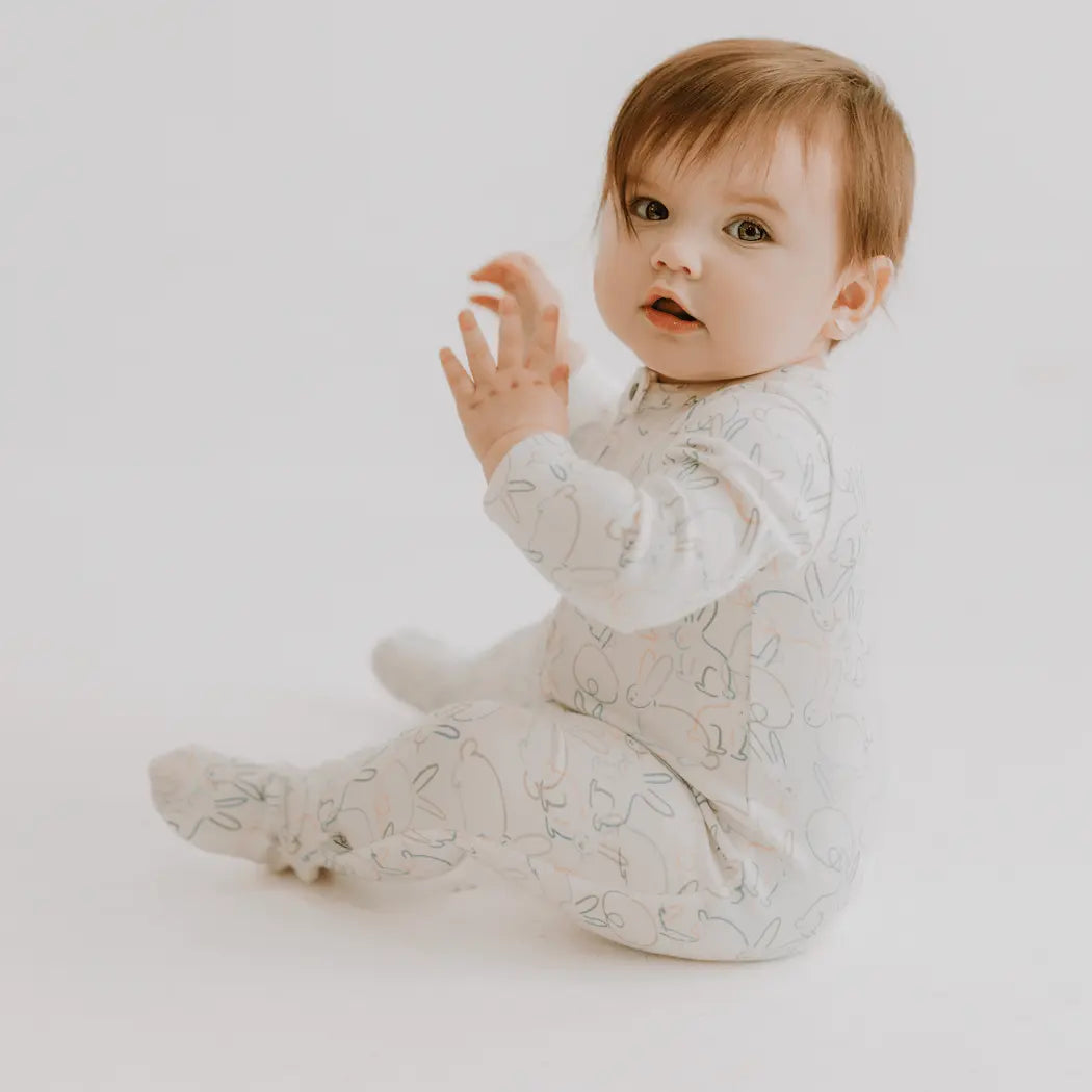 Finn + Emma footie | bunnies - 