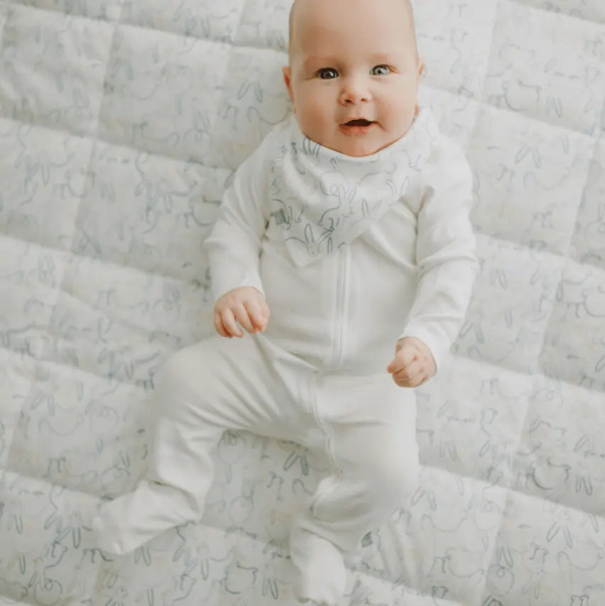 Finn + Emma footie | ivory - 