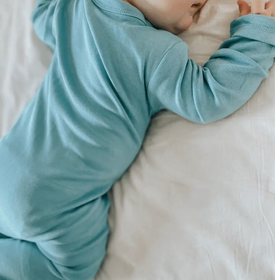 Finn + Emma footie | vintage aqua - 