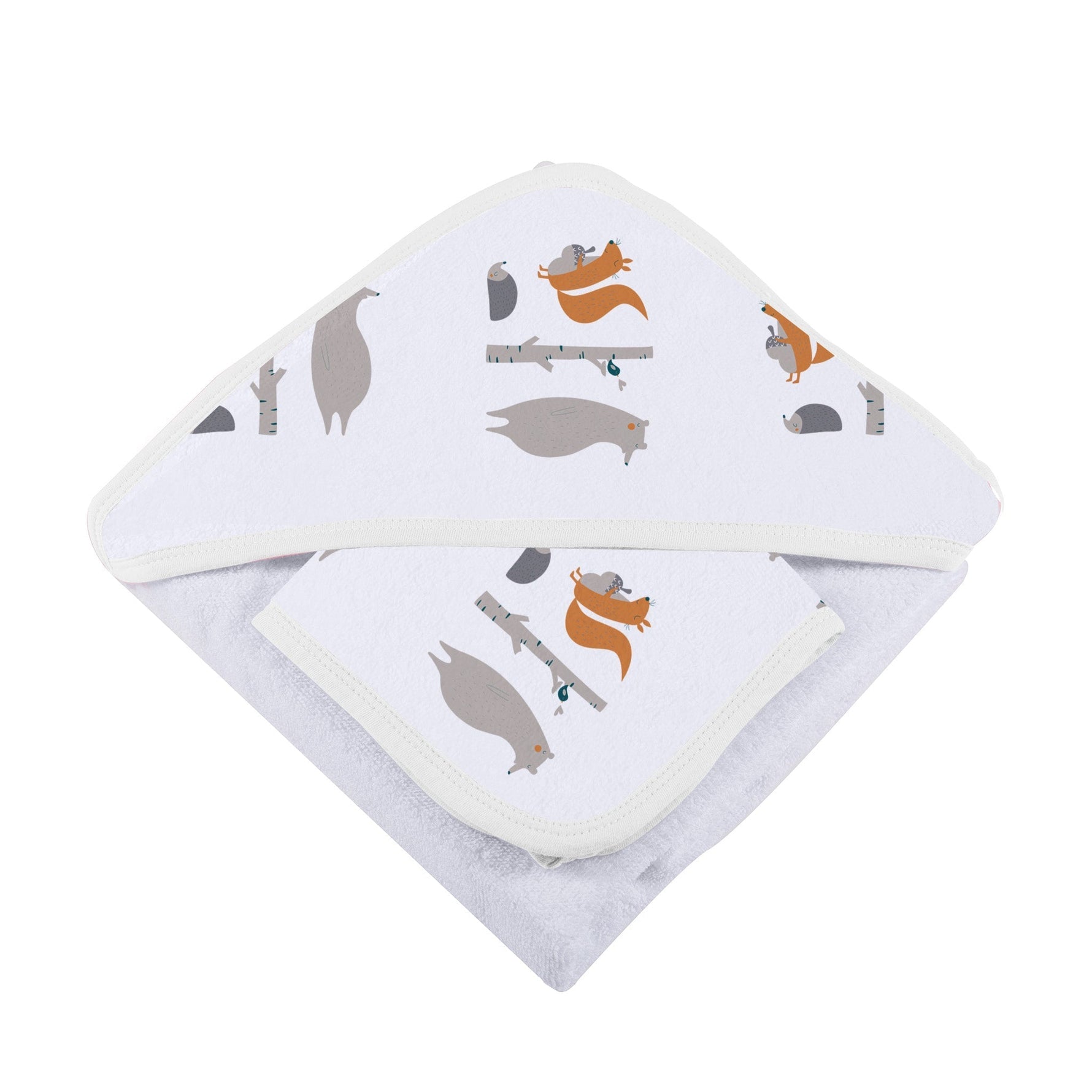 Newcastle Classics Forest Friends Baby Cotton Hooded Towel And Washcloth SetEveretts Place